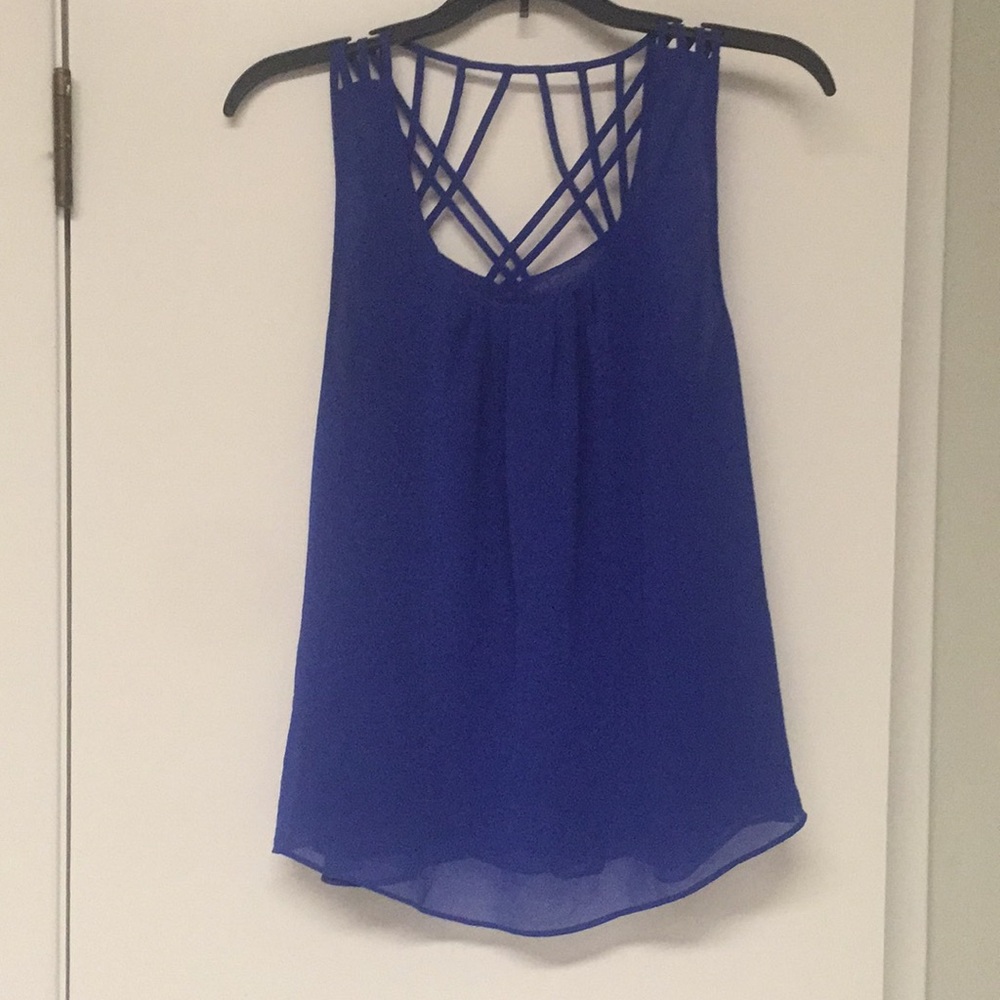 Blue Blouse with detailed back